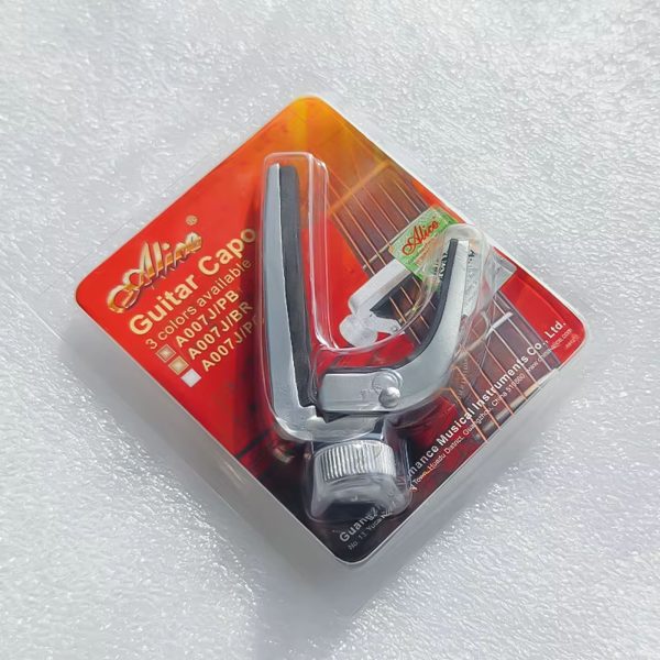 Capotraste Alice Pateado + Soporte Adhesivo + 4 Uñeta