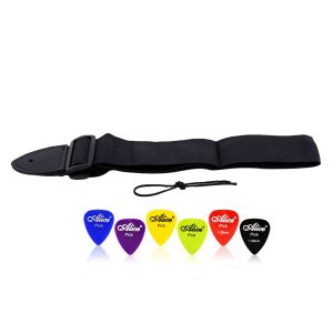Correa De Guitarra Y Bajo + 6 Uñetas