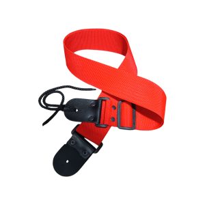 Correa Para Guitarra Y Bajo Regulable Reforzada Roja