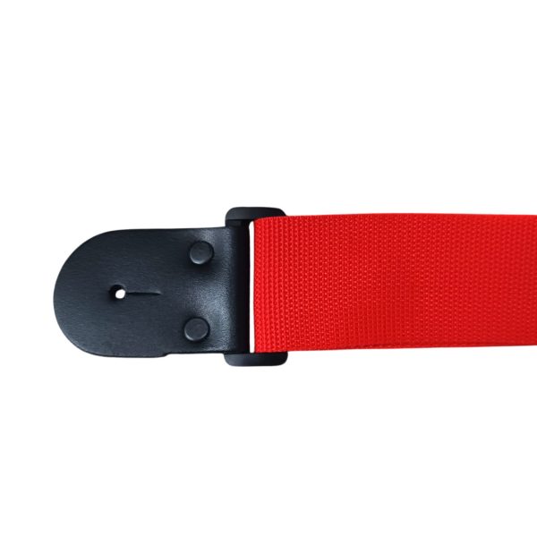 Correa Para Guitarra Y Bajo Regulable Reforzada Roja