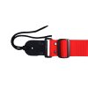 Correa Para Guitarra Y Bajo Regulable Reforzada Roja