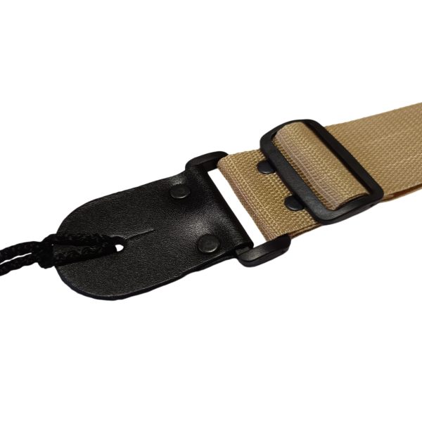 Correa Para Guitarra Y Bajo Regulable Reforzada Beige