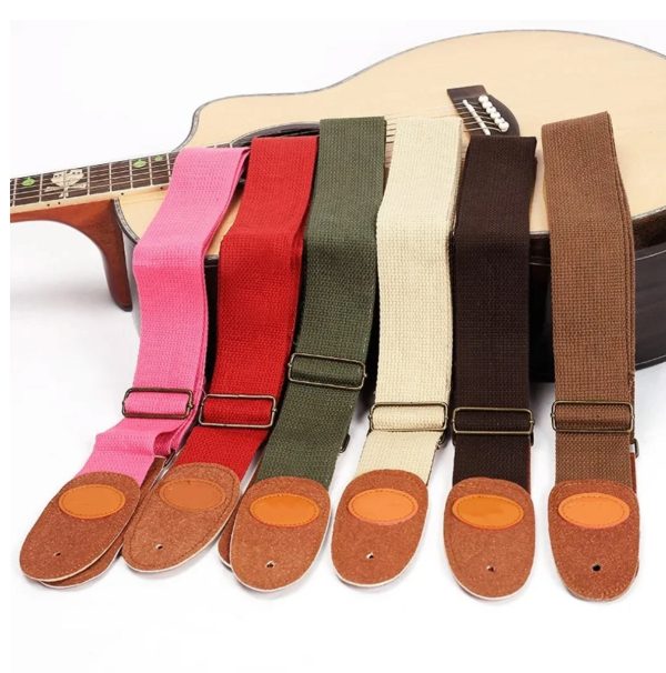 Correa Para Guitarra O Bajo Color Chocolate