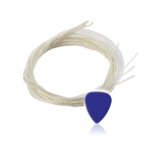 Cuerda de guitarra + Uñeta