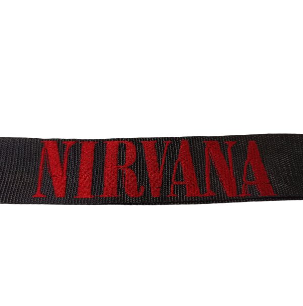 Correa Para Guitarra Bordada  NIRVANA