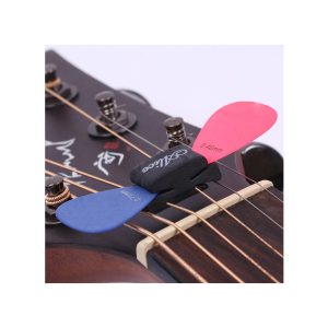 2 Uñetas + Soporte De Goma Para Guitarra
