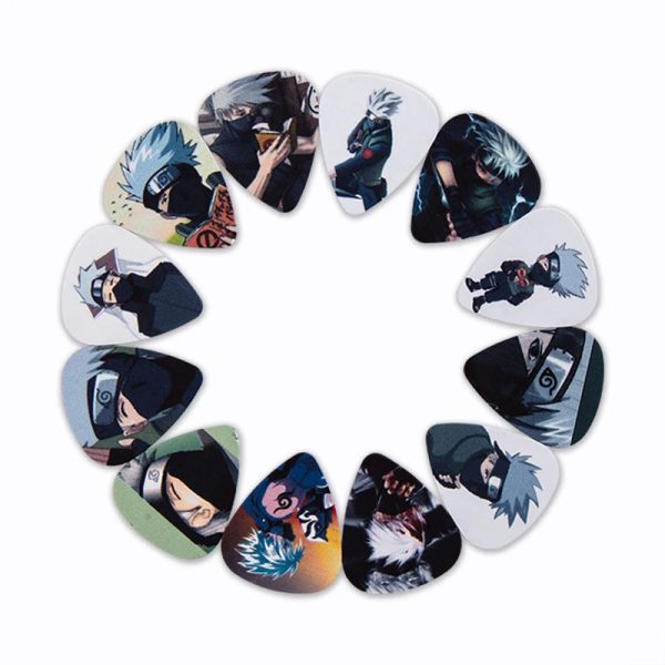 10 Uñetas Para Guitarra Y Bajo Diseño Anime Japonés