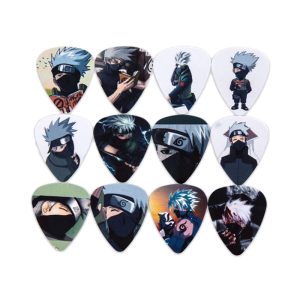 10 Uñetas Para Guitarra Y Bajo Diseño Anime Japonés