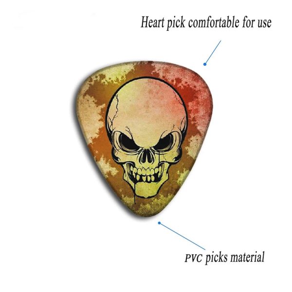 10 Uñetas Para Guitarra Diseño Calavera